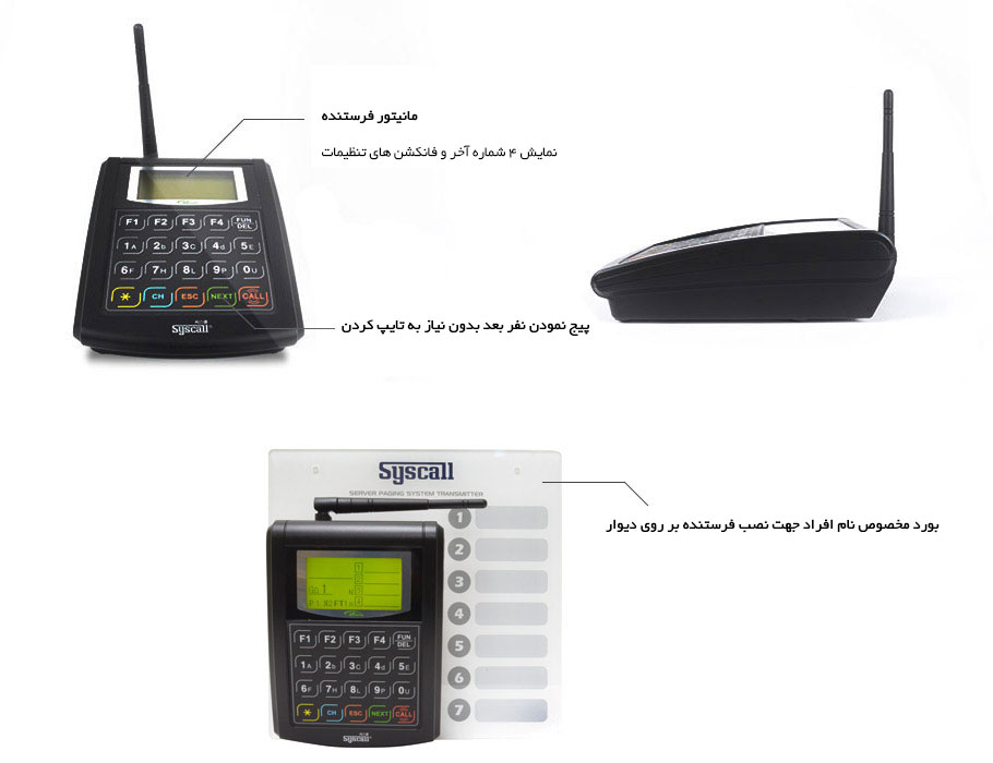 Wireless Server paging system